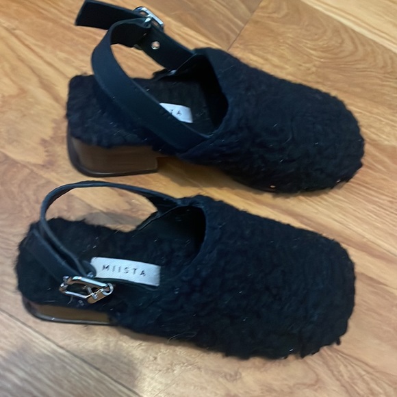 Miista Lana Sherpa Clogs Black 37 - Picture 8 of 12